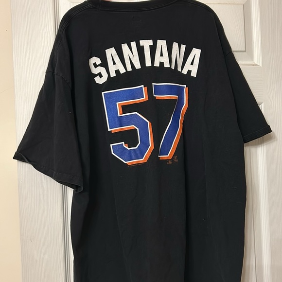 Johan Santana 57 MLB NY Mets Official T-Shirt, Size 2XL ***CHARITY SALE*** - Picture 2 of 5